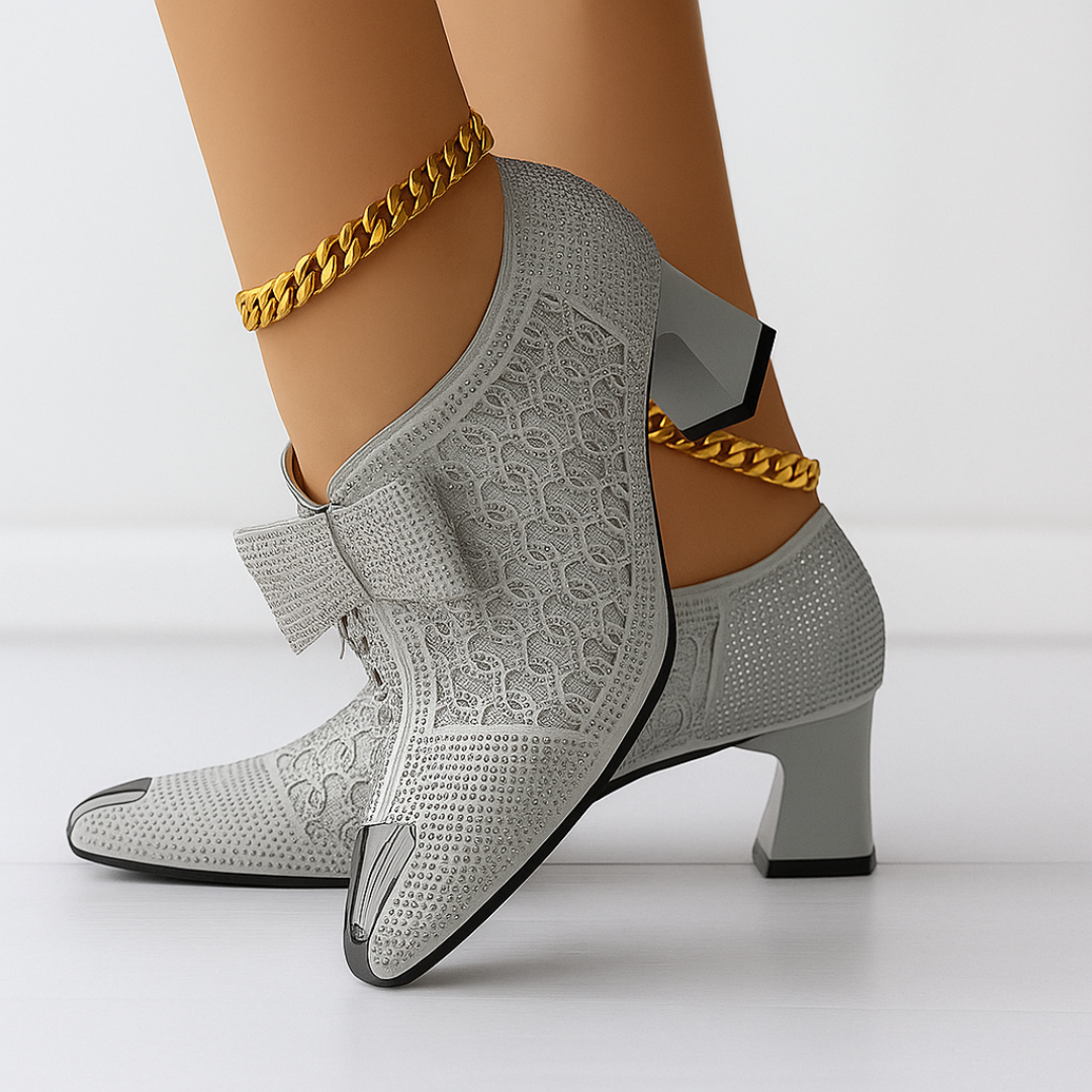 Zapatos de Tacón Vivienne con Lazo