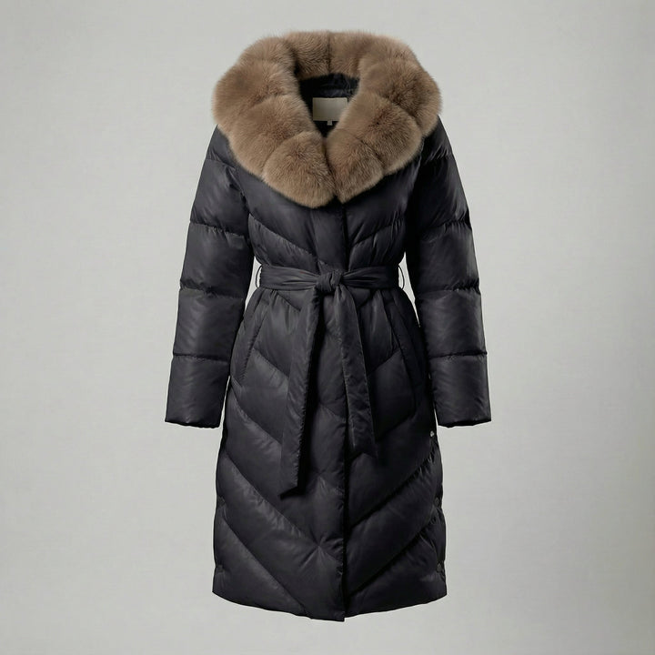 CHRISTINA™ | Chaqueta elegante con cuello de piel sintética