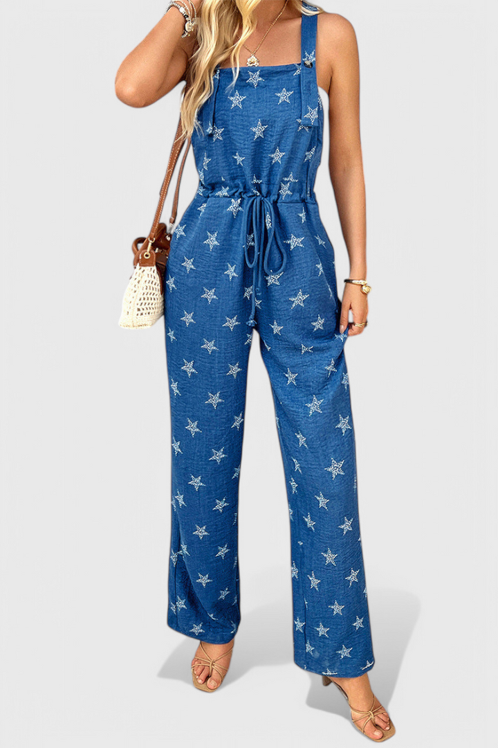 Bianca Mono Largo Relajado con Estampado de Estrellas