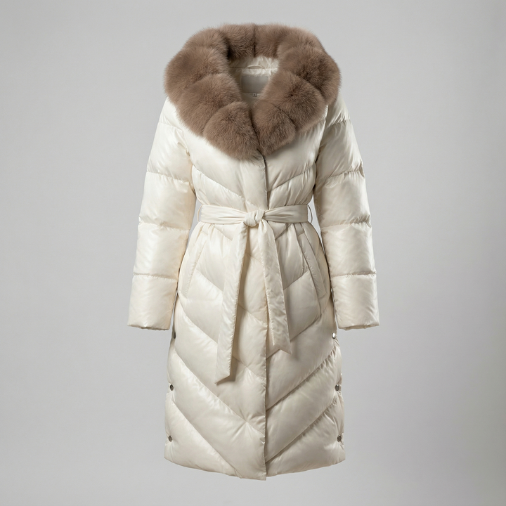 CHRISTINA™ | Chaqueta elegante con cuello de piel sintética