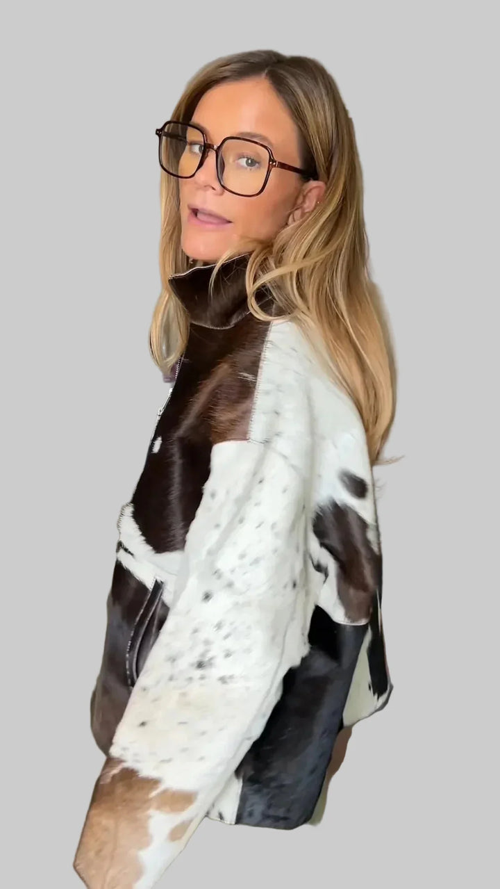 Octavia | Chaqueta Impresa de Leopardo